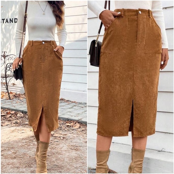 Maggie Skirt Corduroy Camel